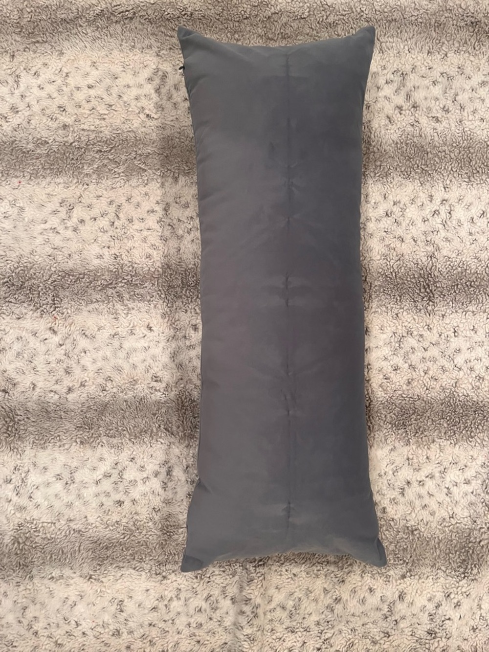 Embroidered Floral blue/grey velvet Lumbar Pillow - Unbranded - Picture 2 of 3